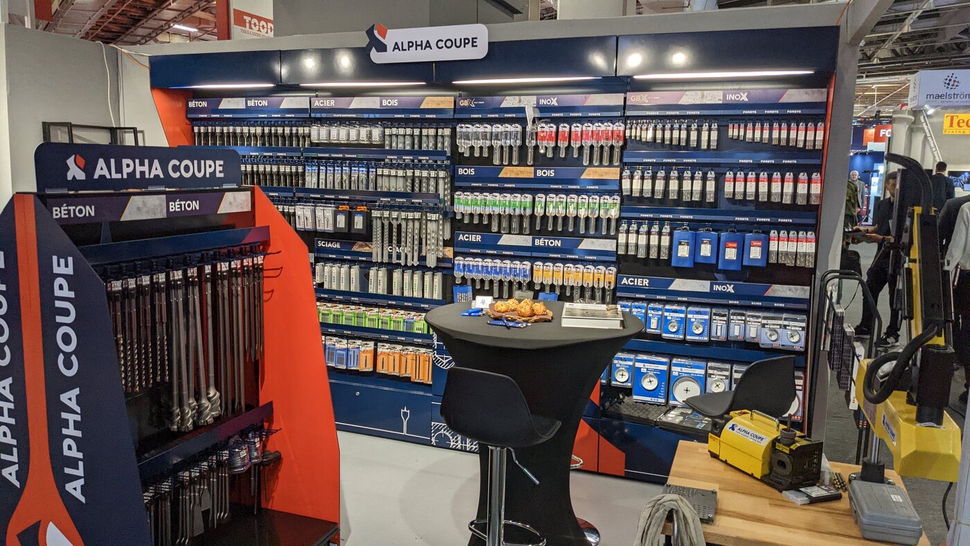 Stand d'exposition sur mesure réalisé par Blue Core